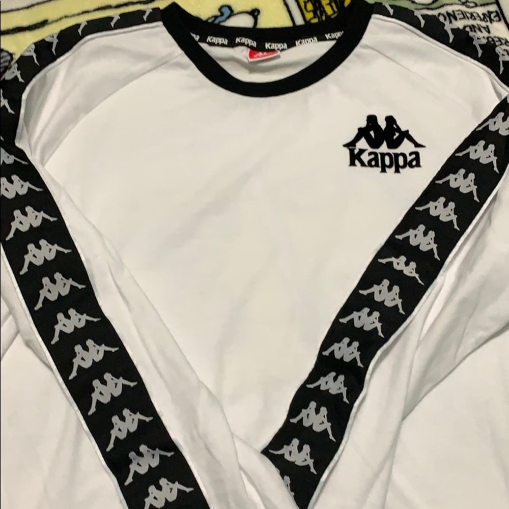 Kappa long sleeves tee size Large white men